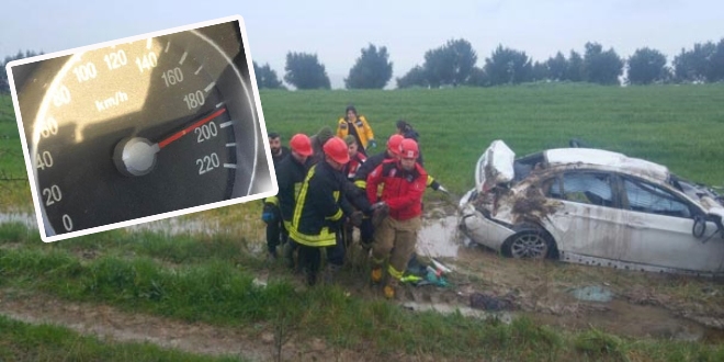 Hız kadranı 190 kilometrede takılı kaldı