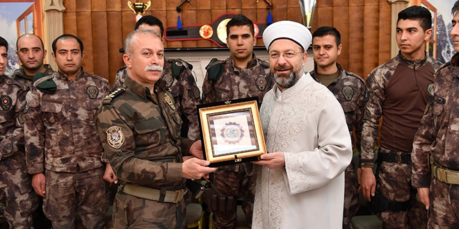 Başkan Erbaş'tan PÖH Şube Müdürlüğünü ziyaret etti