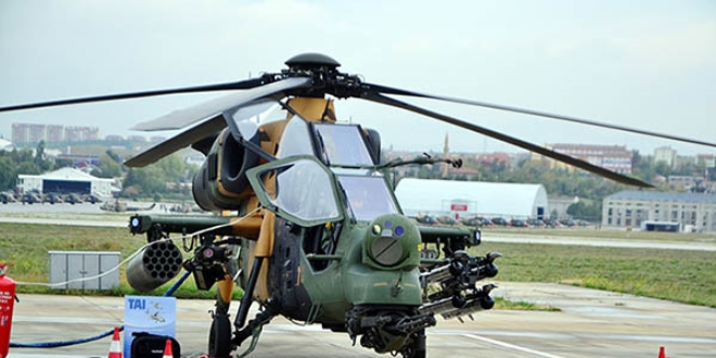Kilis'te yerli retim Atak helikopter tantld