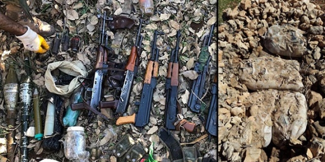 Mardin'de 1 ton patlayıcı ele geçirildi