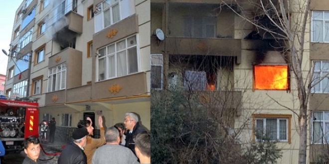 Kirayı isteyen ev sahibine kızdı, daireyi ateşe verdi