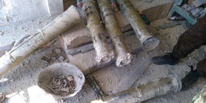 Afrin'de gdml tanksavar silahlar ele geirildi