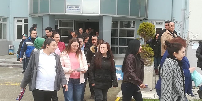 OMÜ'de taşeronların sınav heyecanı