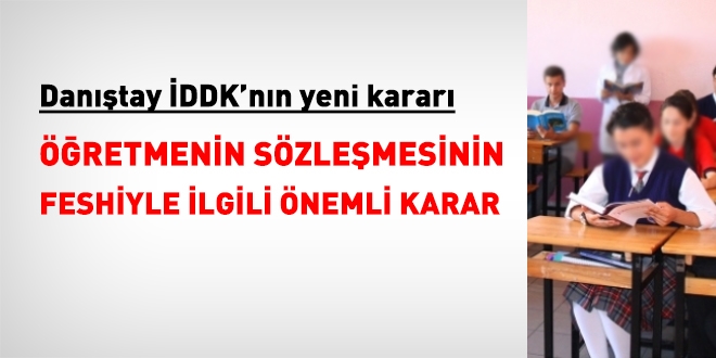 İhtiyaç olmaması halinde sözleşmeli öğretmenlerin sözleşmesi feshedilemeyecek