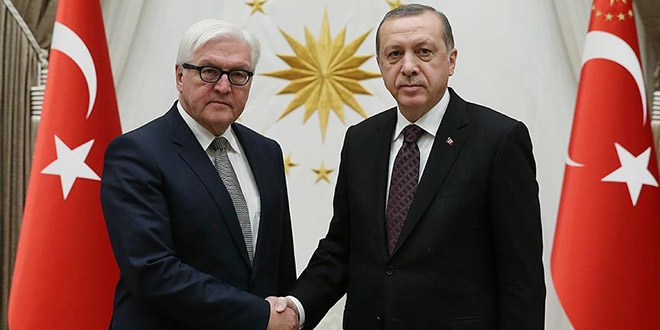 Erdoğan ile Almanya Cumhurbaşkanı ile görüştü