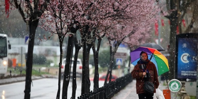 Edirne'de kar ya balad