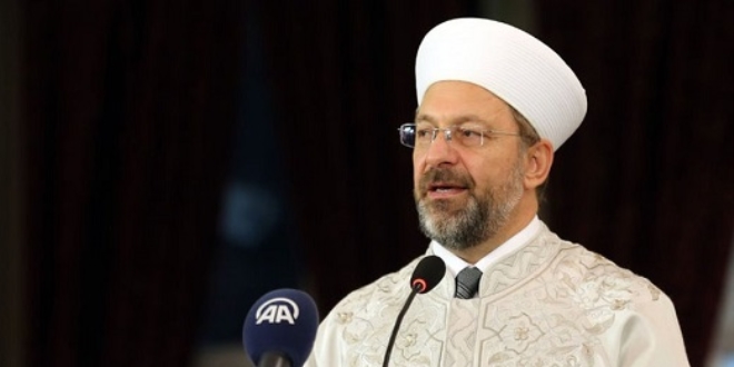 Diyanet leri Bakan Erba'tan Regaip Kandili mesaj