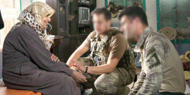 Afrin'de Mehmetçik ilçe sakinlerini sağlık taramasından geçiriyor