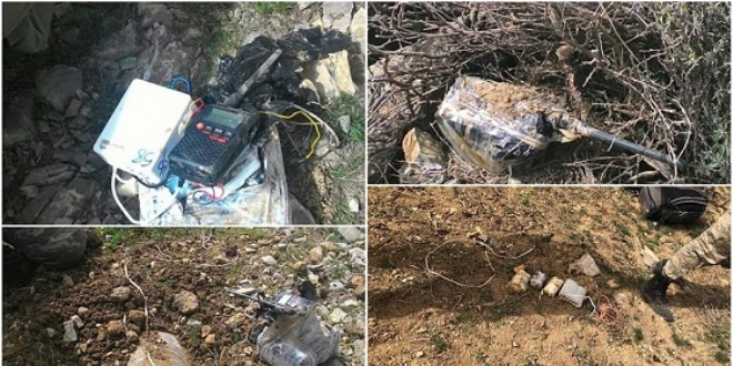 Hakkari'de PKK'lı teröristlerce tuzaklanan 4 EYP imha edildi
