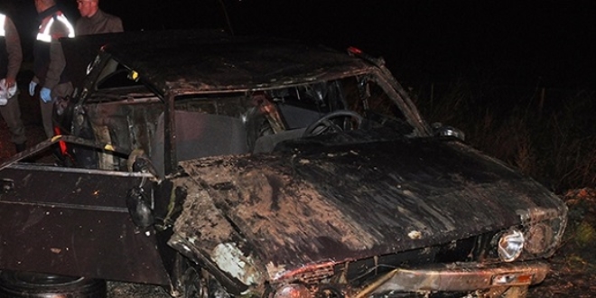 Denizli'de otomobil gölete uçtu: 5 ölü