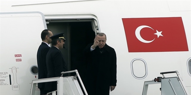 Cumhurbaşkanı Erdoğan Bulgaristan'dan ayrıldı
