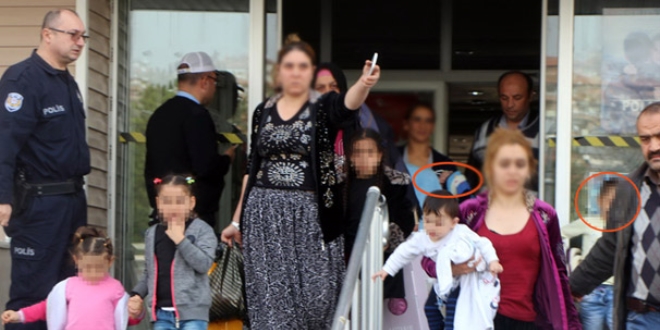 7 çocukla cezaevine girdiler!