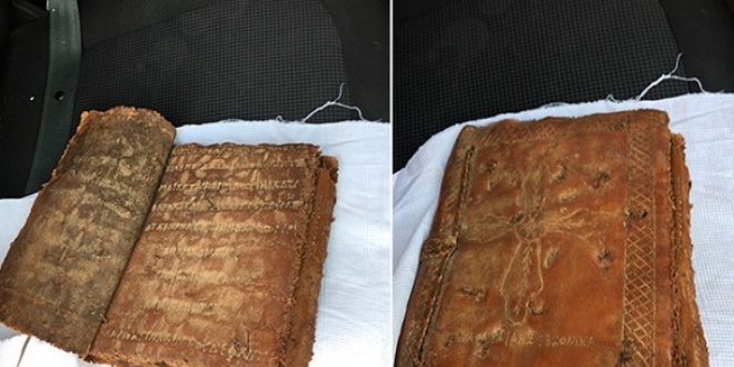 Aksaray'da tarihi �ncil ele ge�irildi