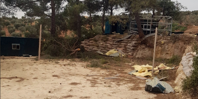 Afrin'de teröristlerce kullanılan eğitim alanı tespit edildi