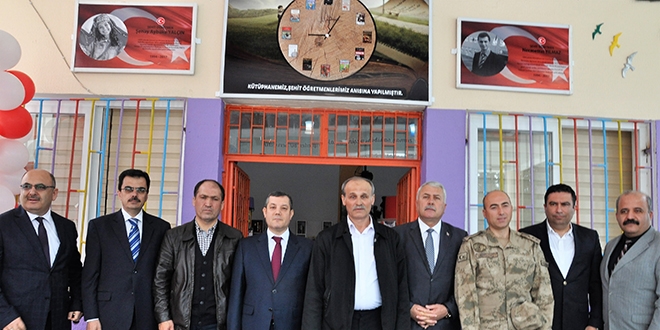 Şehit öğretmenlerin isimleri kütüphanede yaşatılacak