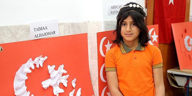 Sığınmacı öğrencinin Türkiye sevgisi