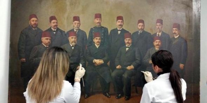 Edirne Belediyesi'ndeki tarihi tablolar restorasyona alnd