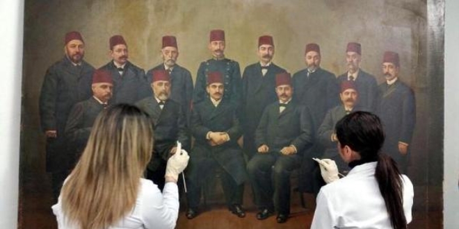 Edirne Belediyesi'ndeki tarihi tablolar restorasyona alındı