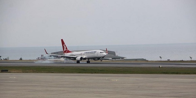 Trabzon Havaliman'nda yolcu says yzde 13 artt