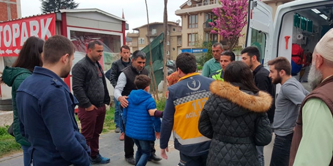 Ambulansa binmemek için direnip çığlıklar attı