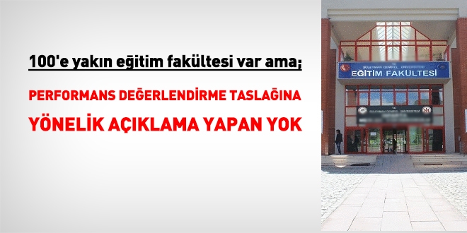 Akademi dünyası, Öğretmene Performans Sistemi için görüş belirtmeli