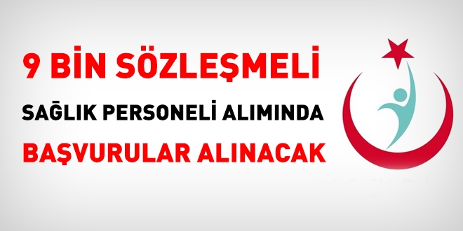 9 bin sözleşmeli sağlık personeli için başvurular alınacak
