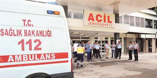 Acilde para alan sağlık personeli yandı