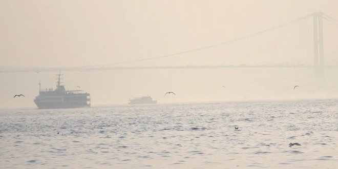 Boğaz'da sis kabusu