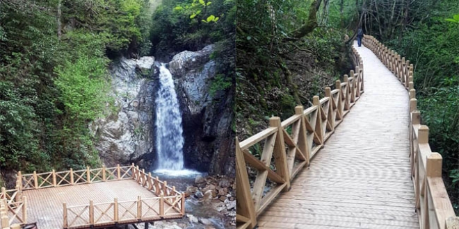 Rize'de saklı şelale keşfedildi, turizme kazandırılıyor