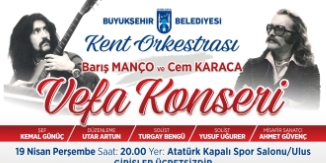 Ankara Bykehir Belediyesi'nden 'Ustalara Vefa' Konseri