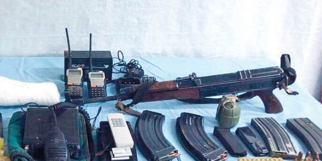 Şehit edilen güvenlik korucusunun silahı da bulundu