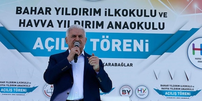 Yıldırım: Devletimizi, bayrağımızı çekemeyenlerin tepelerine çökeriz