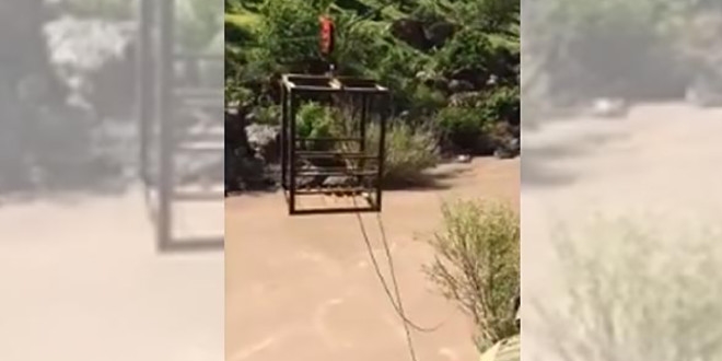Terör örgütünün teleferiği imha edildi