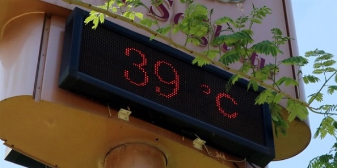 Adana'da termometreler 39 dereceyi gsterdi