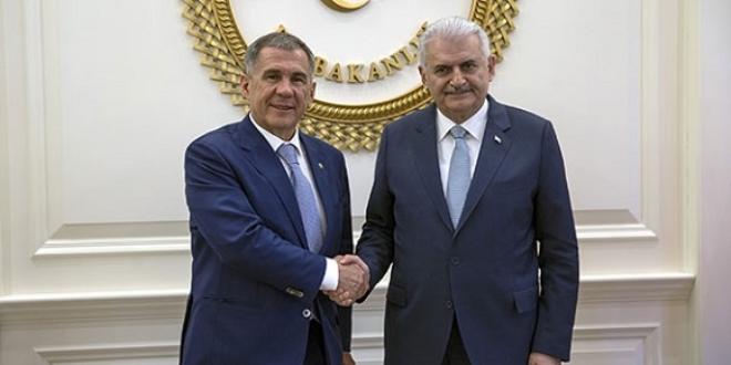 Tataristan Cumhurbakan Rstem Minnihanov Ankara'da