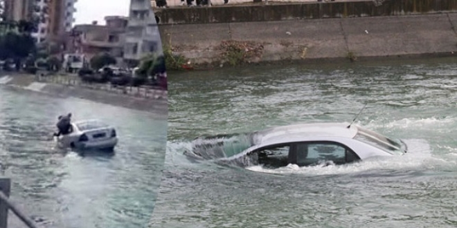 Adana'da ara� sulama kanal�na d��t�