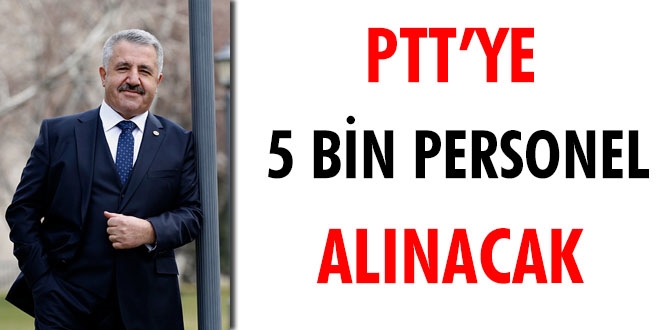 PTT'ye 5 bin personel alınacak