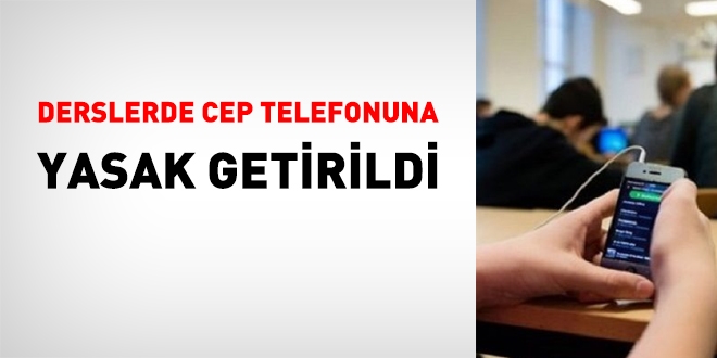 MEB; derslerde cep telefonuna yasak getirdi