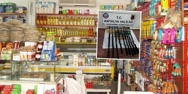 Bakkaldan 'cephanelik' çıktı