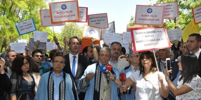 Gazi Üniversitesi'nde bölünme protestosu