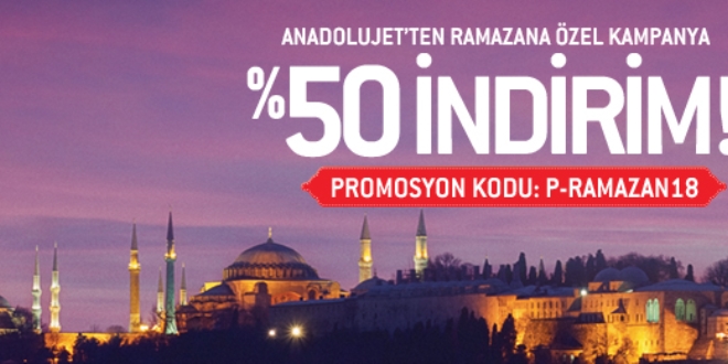 AnadoluJet'ten Ramazana zel kampanya