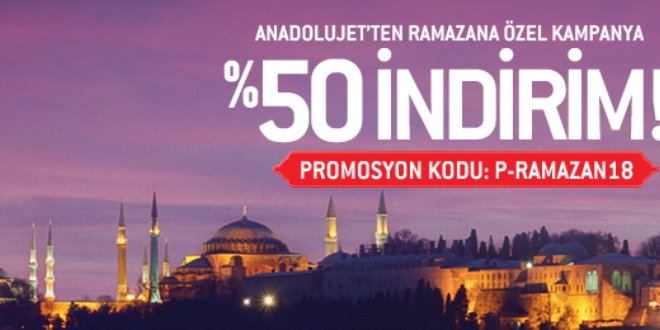 AnadoluJet'ten Ramazana özel kampanya