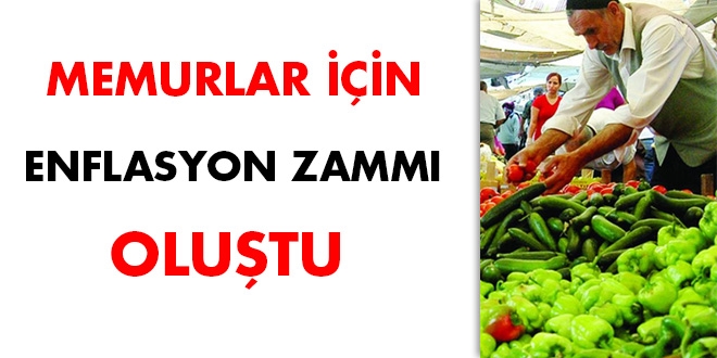 Memurlar iin enflasyon zamm olutu