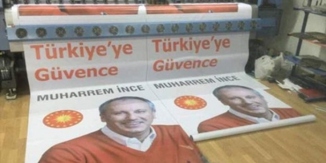 Muharrem İnce'nin adaylık afişi ortaya çıktı
