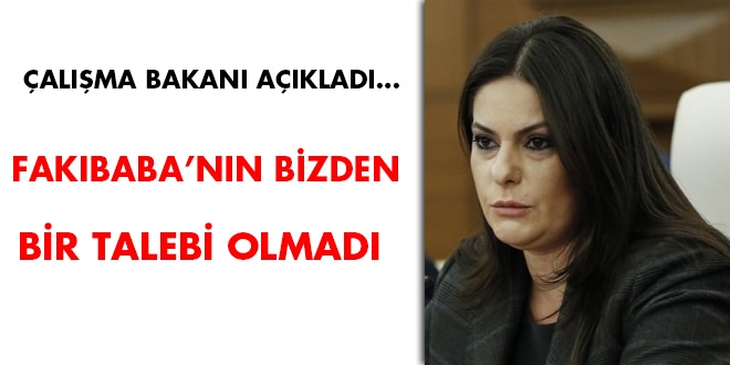 Sarıeroğlu: Fakıbaba'nın bizden bir talebi olmadı
