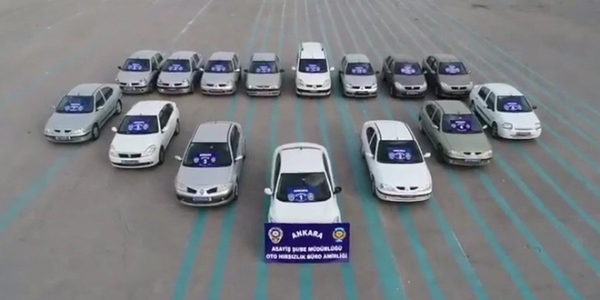 Ankara merkezli operasyon! 16 çalıntı araç ele geçirildi