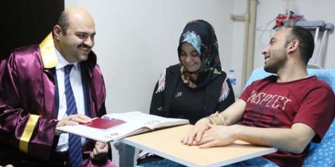 Nikahları hastane odasında kıyıldı