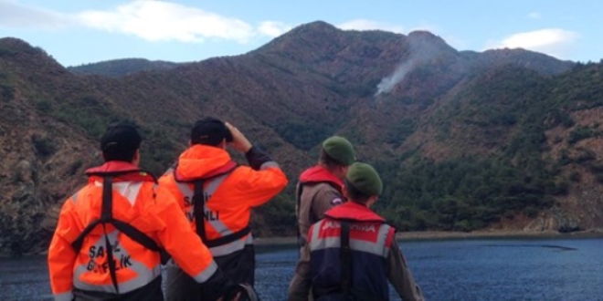 Mu�la'da askeri alanda yang�n