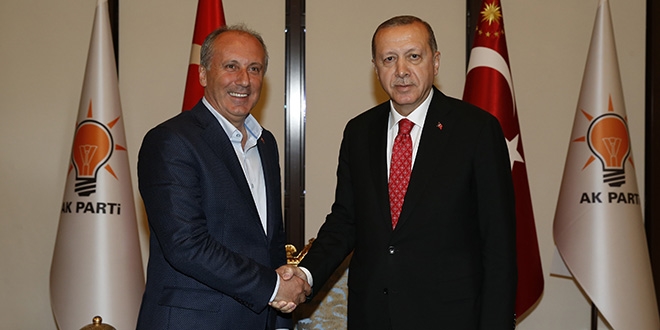 Erdoğan ile Muharrem İnce görüşmesi sona erdi