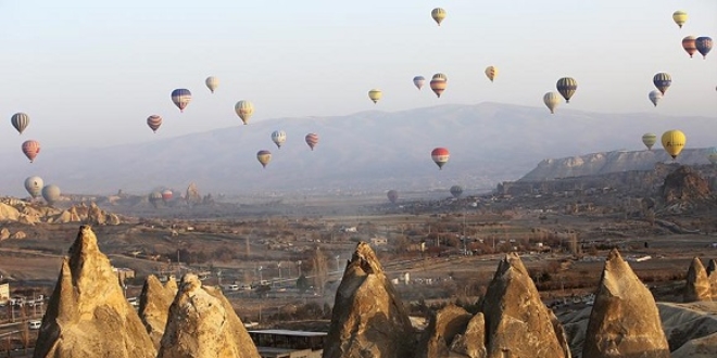 Kapadokya'ya gelen turist sayısı yüzde 93 arttı